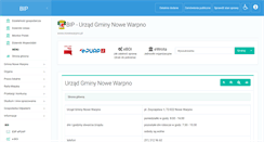 Desktop Screenshot of bip.nowewarpno.pl