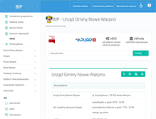 Tablet Screenshot of bip.nowewarpno.pl