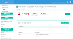 Desktop Screenshot of bip.zgk.nowewarpno.pl
