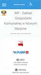 Mobile Screenshot of bip.zgk.nowewarpno.pl