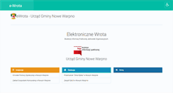 Desktop Screenshot of e-wrota.nowewarpno.pl