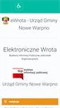 Mobile Screenshot of e-wrota.nowewarpno.pl