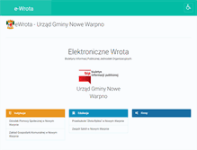 Tablet Screenshot of e-wrota.nowewarpno.pl