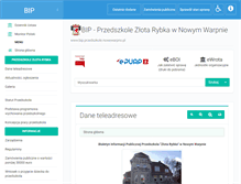 Tablet Screenshot of bip.przedszkole.nowewarpno.pl